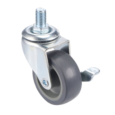 Harfington Swivel Stem Caster with Brake Diameter Load Capacity, for Workbench Trolley, TPE