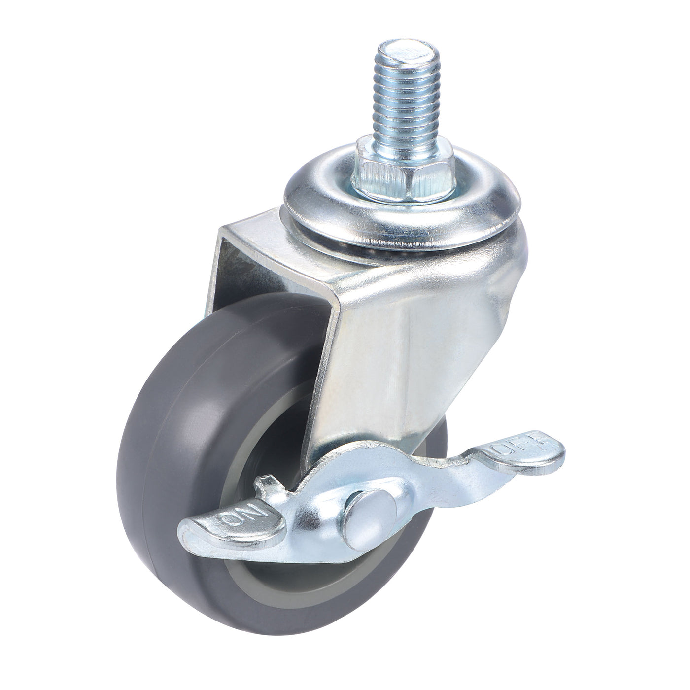 Harfington Swivel Stem Caster with Brake Diameter Load Capacity, for Workbench Trolley, TPE