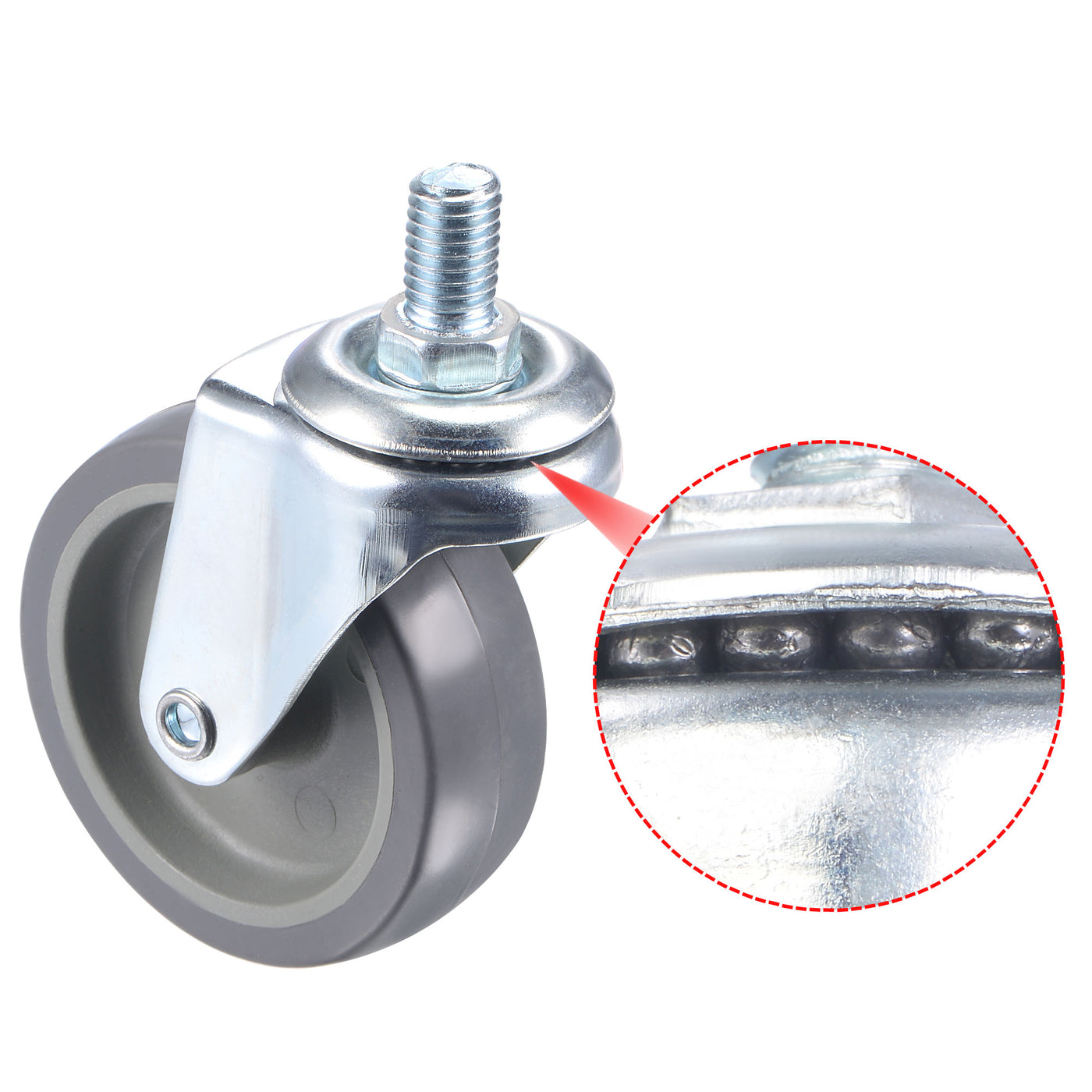 Harfington Swivel Stem Caster Load Capacity, for Workbench Trolley, TPE