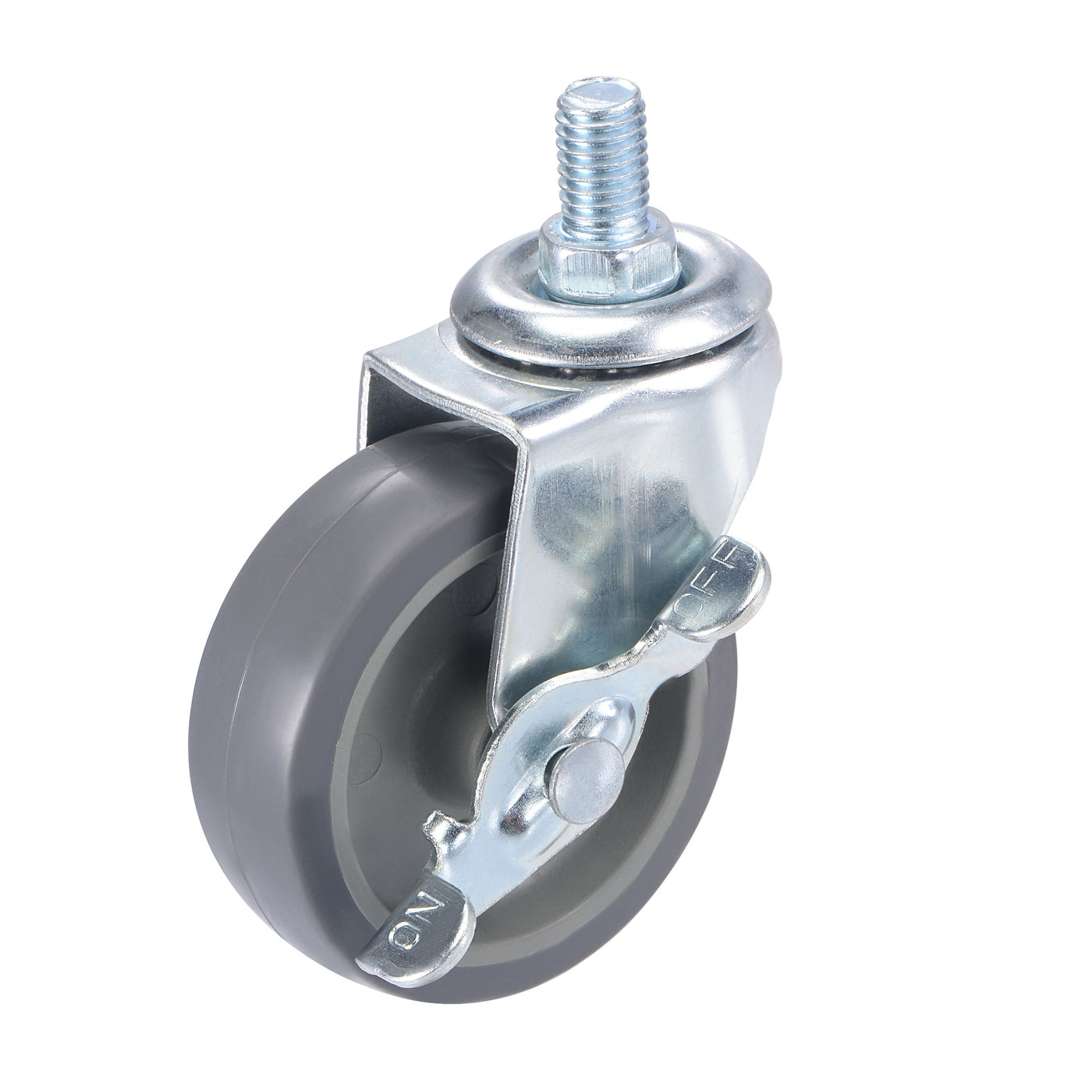 Harfington Swivel Stem Caster with Brake Diameter Load Capacity, for Workbench Trolley, TPE