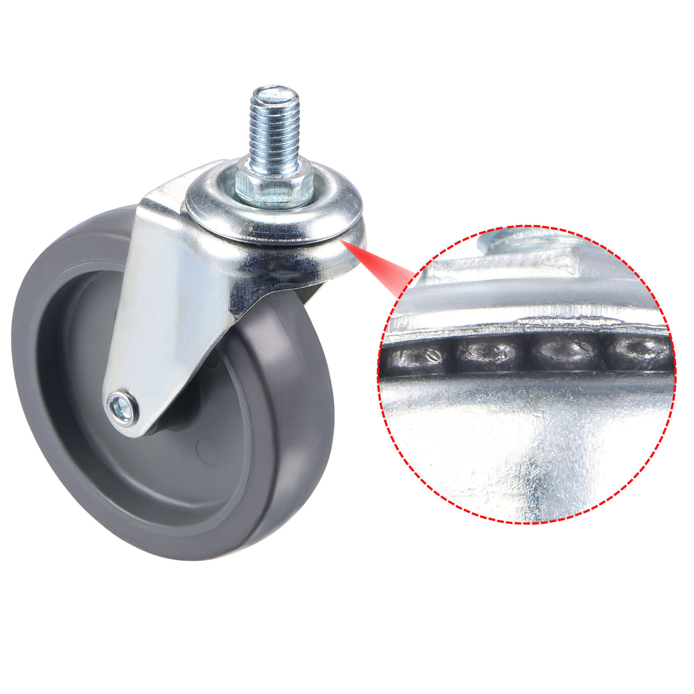 Harfington Swivel Stem Caster Capacity, for Workbench Trolley, TPE