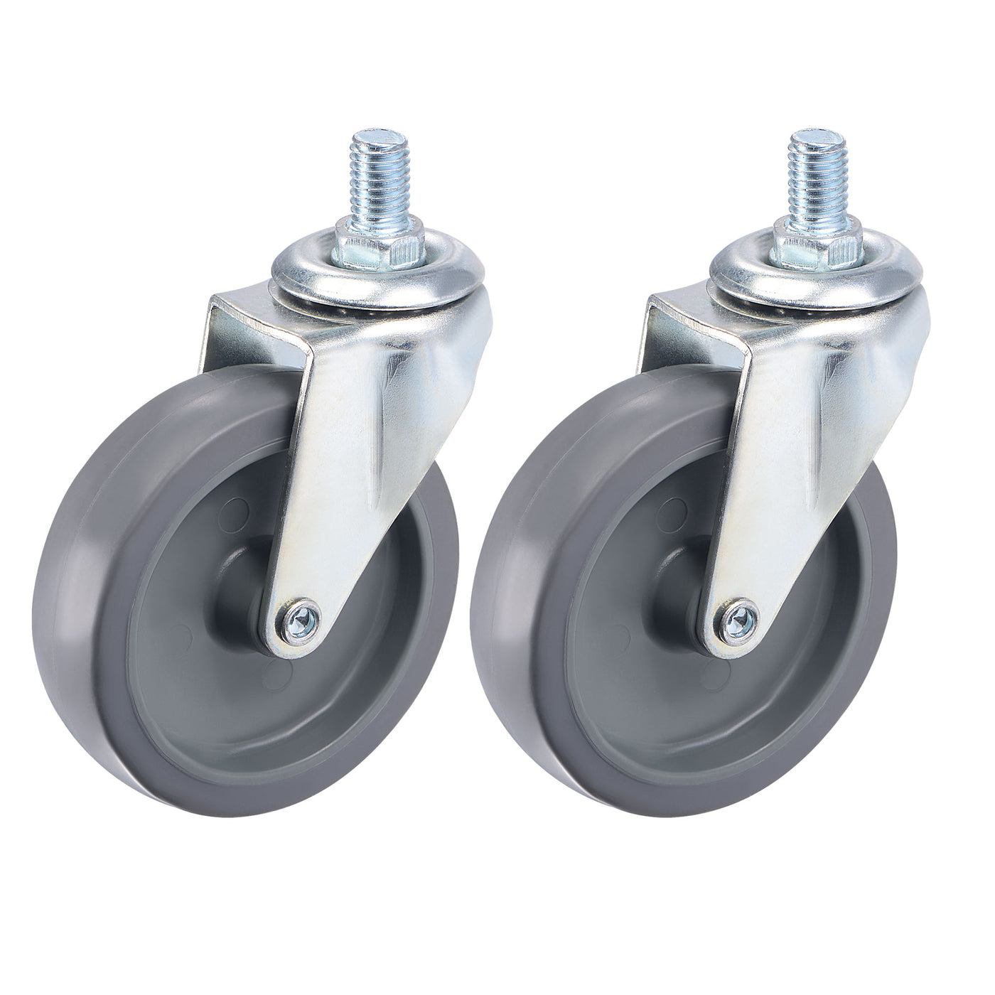Harfington Swivel Stem Caster 3" Diameter 66Lbs Load Capacity, TPE, Gray, 2pcs