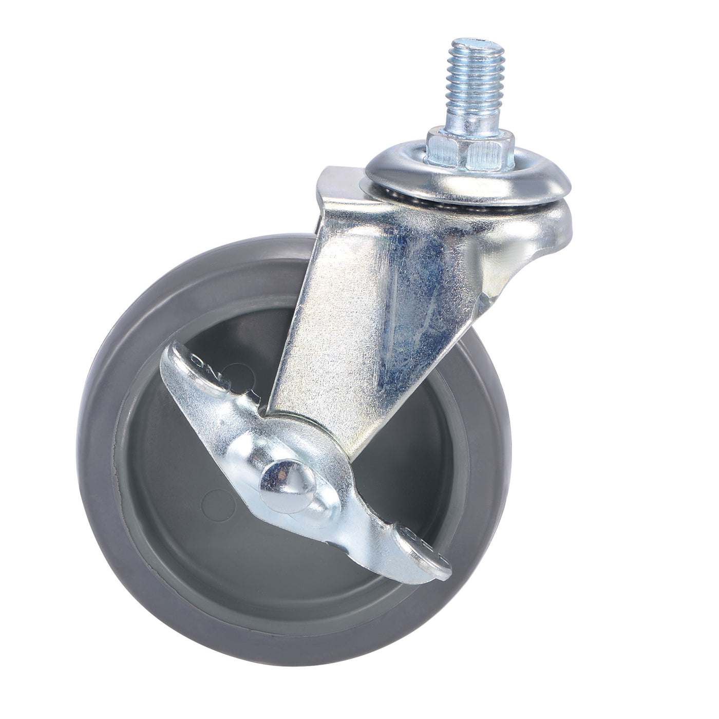 Harfington Swivel Stem Caster with Brake Diameter Load Capacity, for Workbench Trolley, TPE