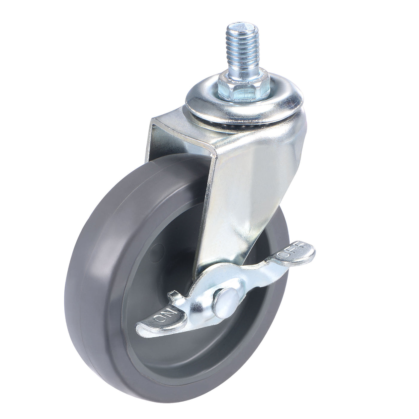Harfington Swivel Stem Caster with Brake Diameter Load Capacity, for Workbench Trolley, TPE