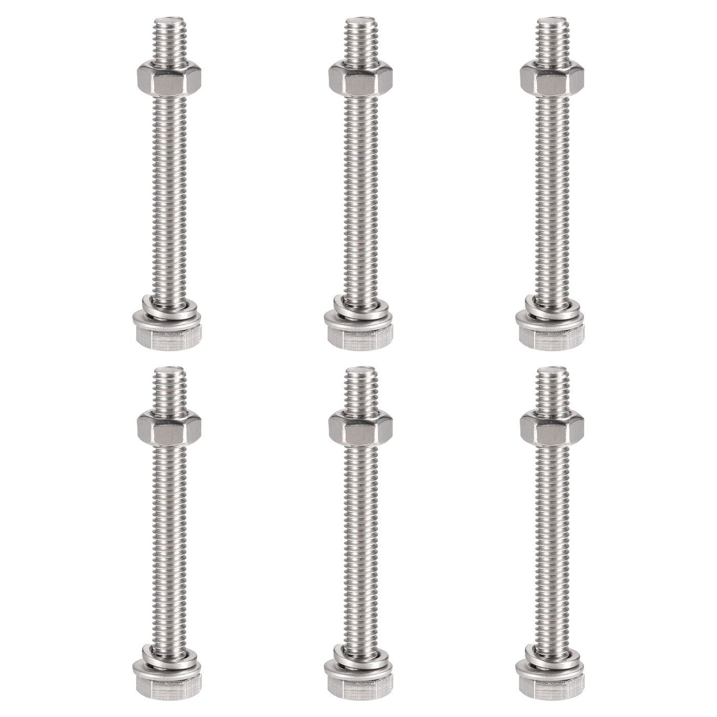 Harfington 6 Sets Hex Head Screws Bolts