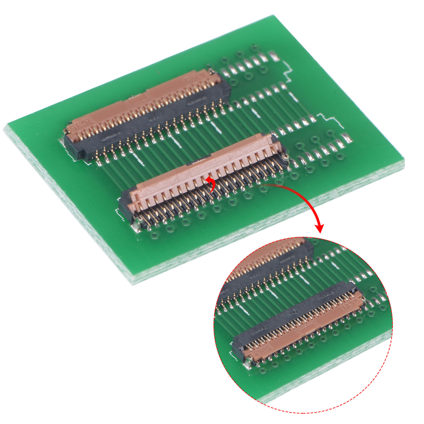 Harfington 0.3mm Pitch 35 Pin Extension Connector Adapter for LCD FFC FPC Cable ZIP HDD