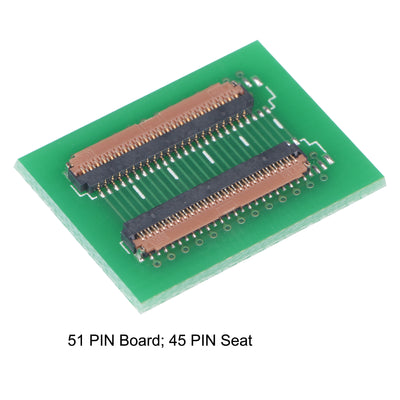 Harfington 0.3mm Pitch 45 Pin Extension Connector Adapter for LCD FFC FPC Cable ZIP HDD
