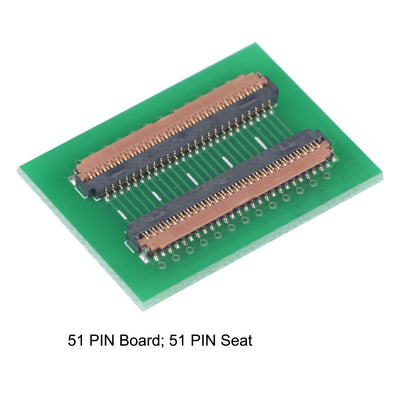 Harfington 0.3mm Pitch 51 Pin Extension Connector Adapter for LCD FFC FPC Cable ZIP HDD