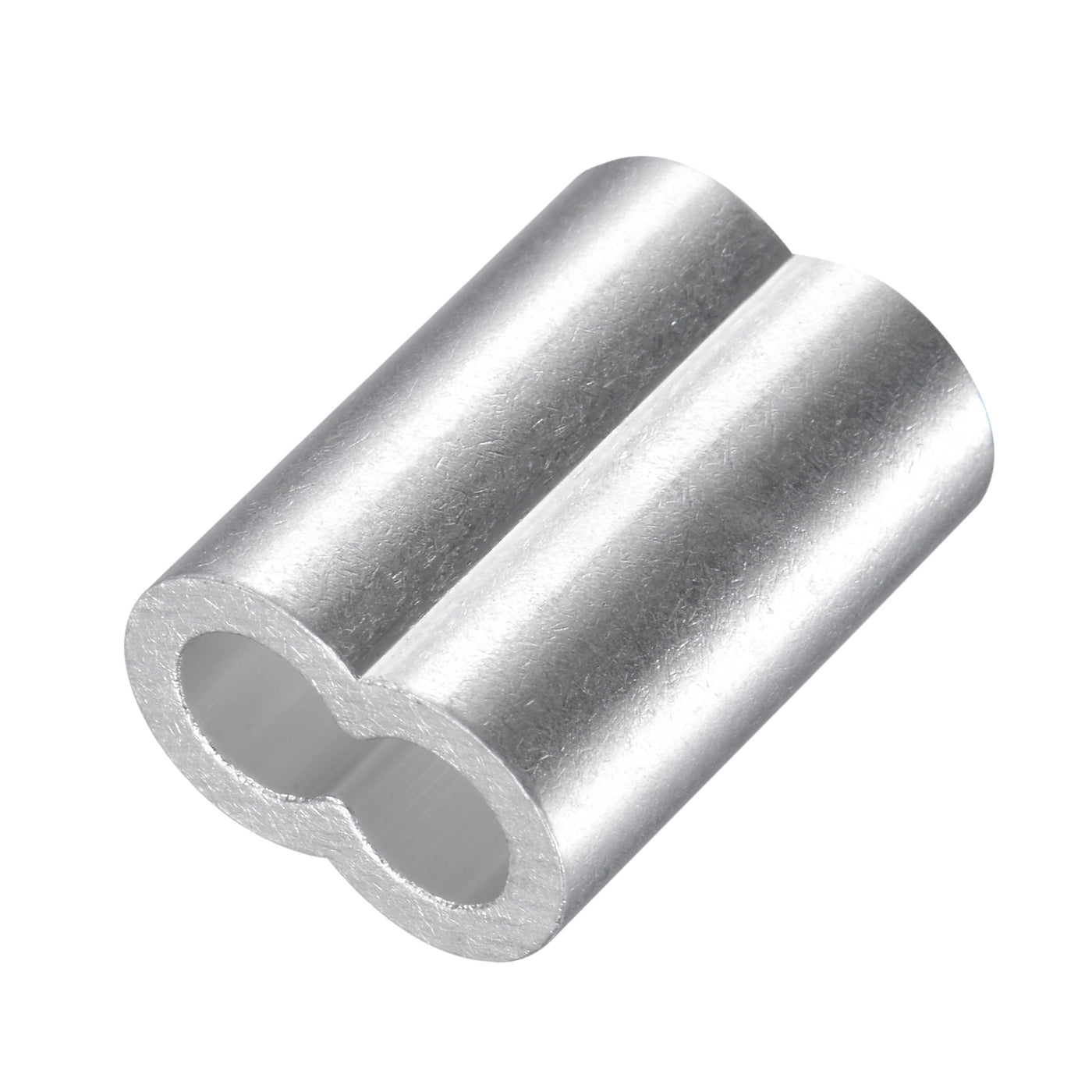 Harfington Wire Rope Aluminum Crimping Loop Sleeve Assortment Kit for 1.2/1.5/2/2.5/3/4/5/6mm Dia., Cable Crimp Double Hole Ferrule Clip Fittings 265in1 Set