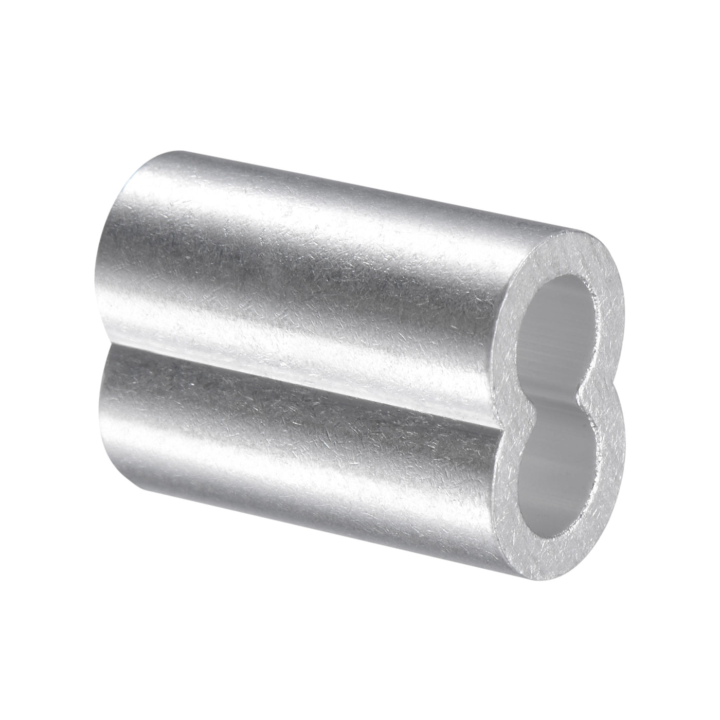 Harfington Wire Rope Aluminum Crimping Loop Sleeve Assortment Kit for 1.2/1.5/2/2.5/3/4/5/6mm Dia., Cable Crimp Double Hole Ferrule Clip Fittings 265in1 Set