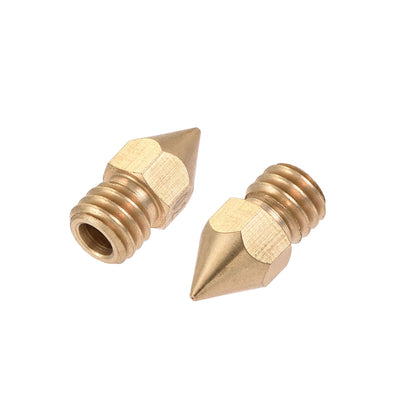 Harfington 0.2mm 3D Printer Nozzle, 30pcs M6 Thread for MK8 3mm Extruder Print, Brass