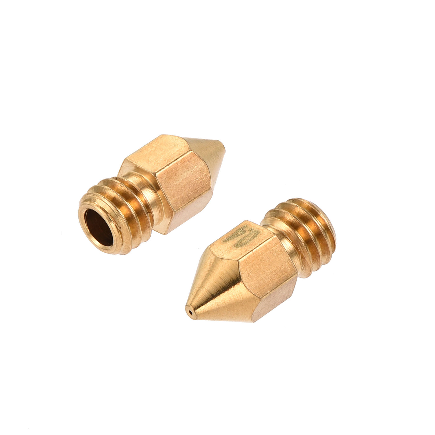Harfington 0.4mm 3D Printer Nozzle, 18pcs M6 Thread for MK8 3mm Extruder Print, Brass