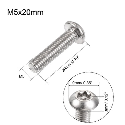 Harfington Torx Security Machine Screw, Pan Head Screws Inside Column