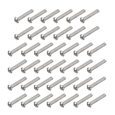 Harfington M5x30mm Torx Security Machine Screw, 40pcs Pan Head Screws Inside Column