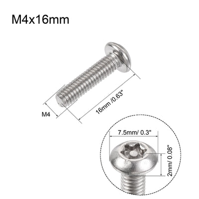 Harfington Torx Security Machine Screw, Pan Head Screws Inside Column