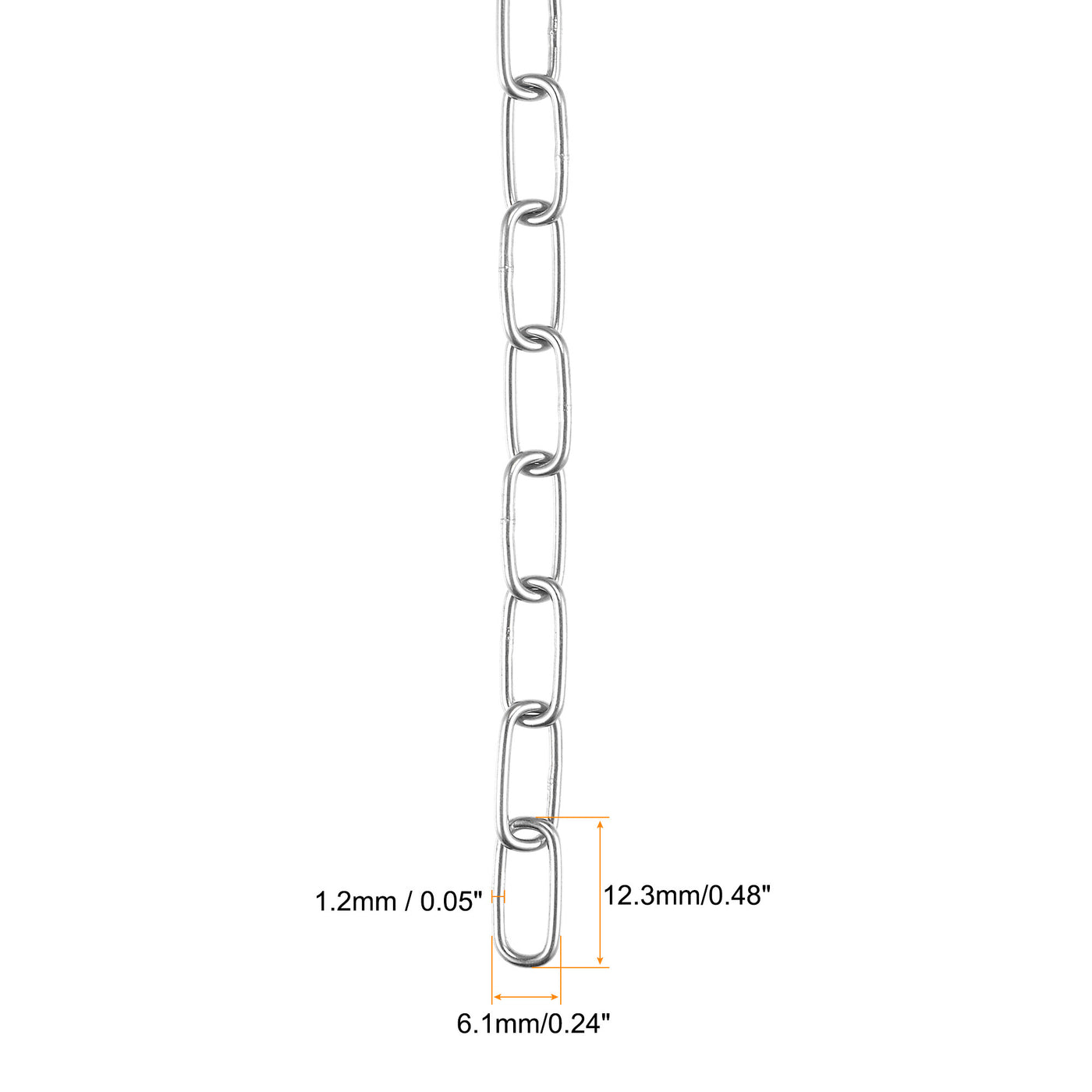 Harfington Proof Coil Chain Zinc Plated Stainless Steel for Guardrail