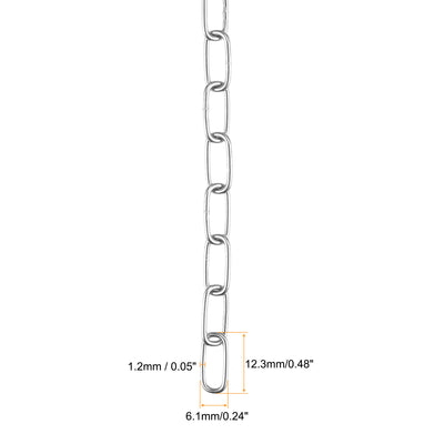 Harfington Proof Coil Chain Zinc Plated Stainless Steel for Guardrail