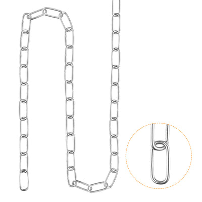 Harfington Proof Coil Chain Zinc Plated Stainless Steel for Guardrail