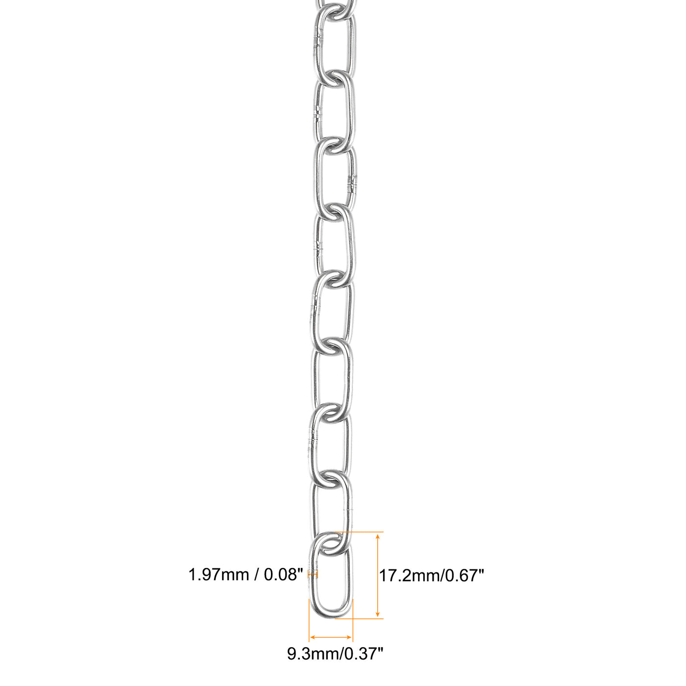 Harfington Proof Coil Chain Zinc Plated Stainless Steel for Guardrail
