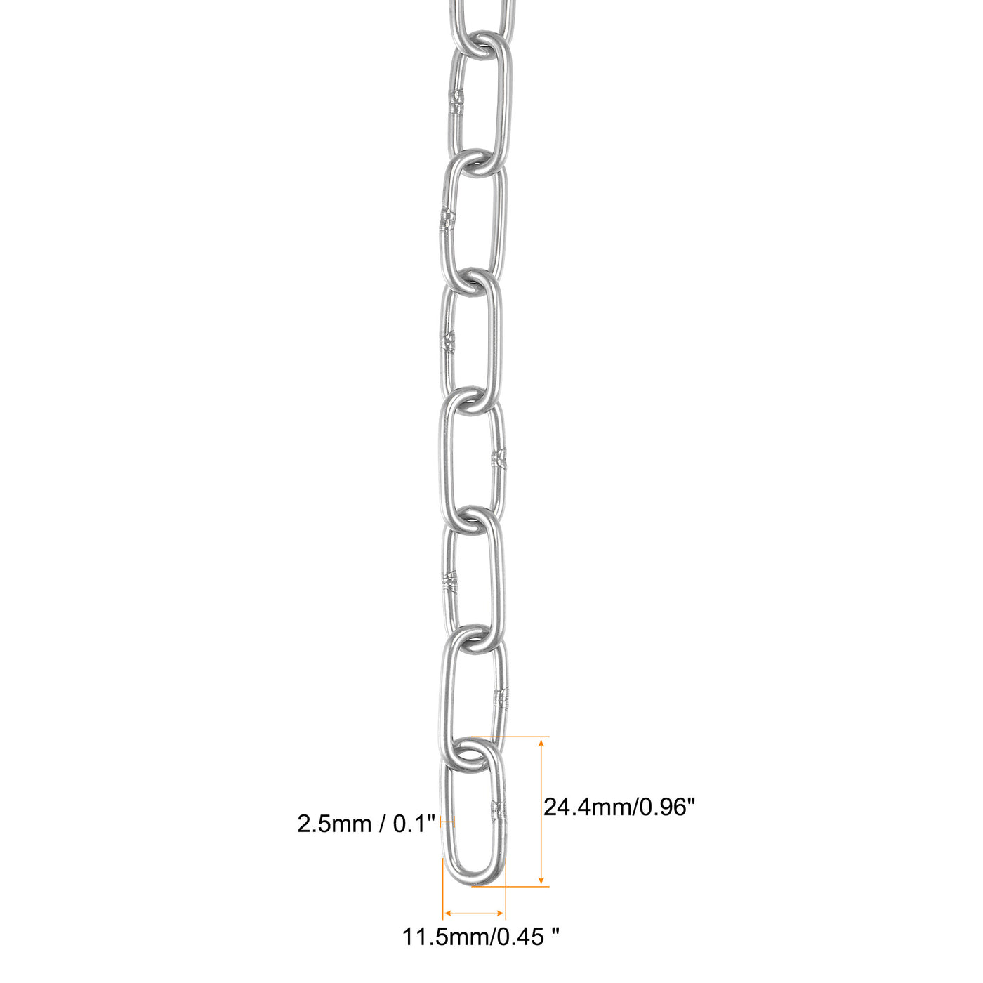 Harfington Proof Coil Chain Zinc Plated Stainless Steel for Guardrail