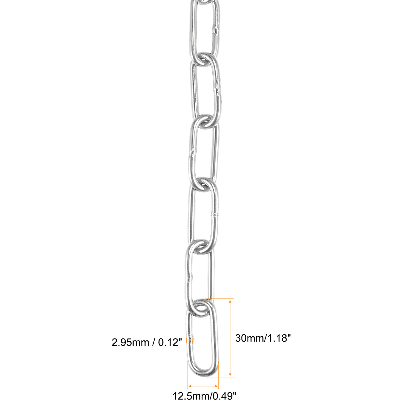Harfington Proof Coil Chain Zinc Plated Stainless Steel for Guardrail