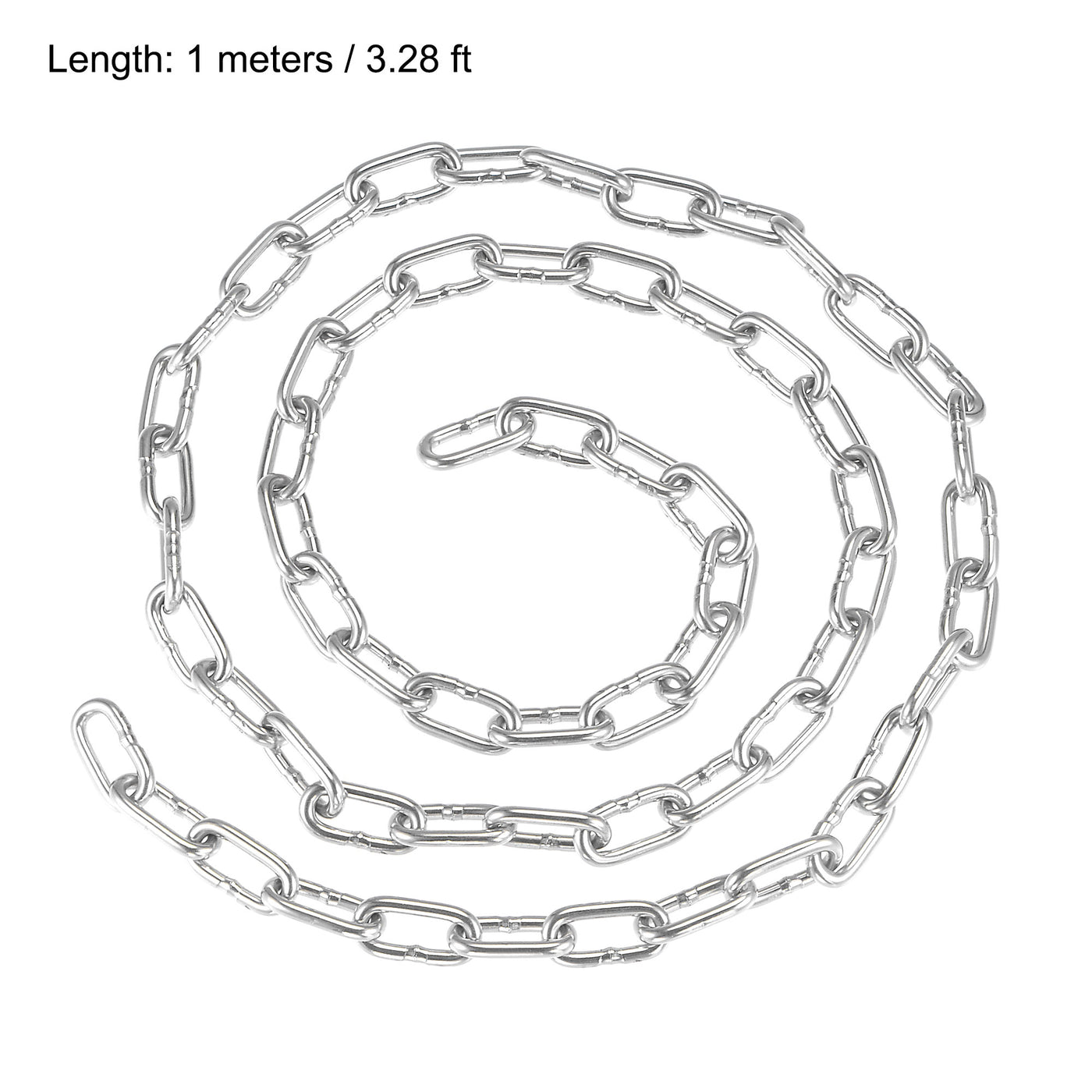 Harfington Proof Coil Chain Zinc Plated Stainless Steel for Clothes Hanging Guardrail