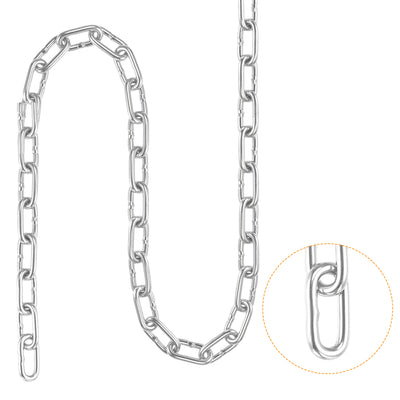 Harfington Proof Coil Chain Zinc Plated Stainless Steel for Clothes Hanging Guardrail