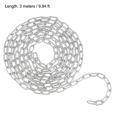 Harfington Proof Coil Chain Zinc Plated Stainless Steel for Clothes Hanging Guardrail