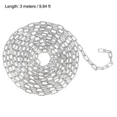 Harfington Proof Coil Chain Zinc Plated Stainless Steel for Clothes Hanging Guardrail