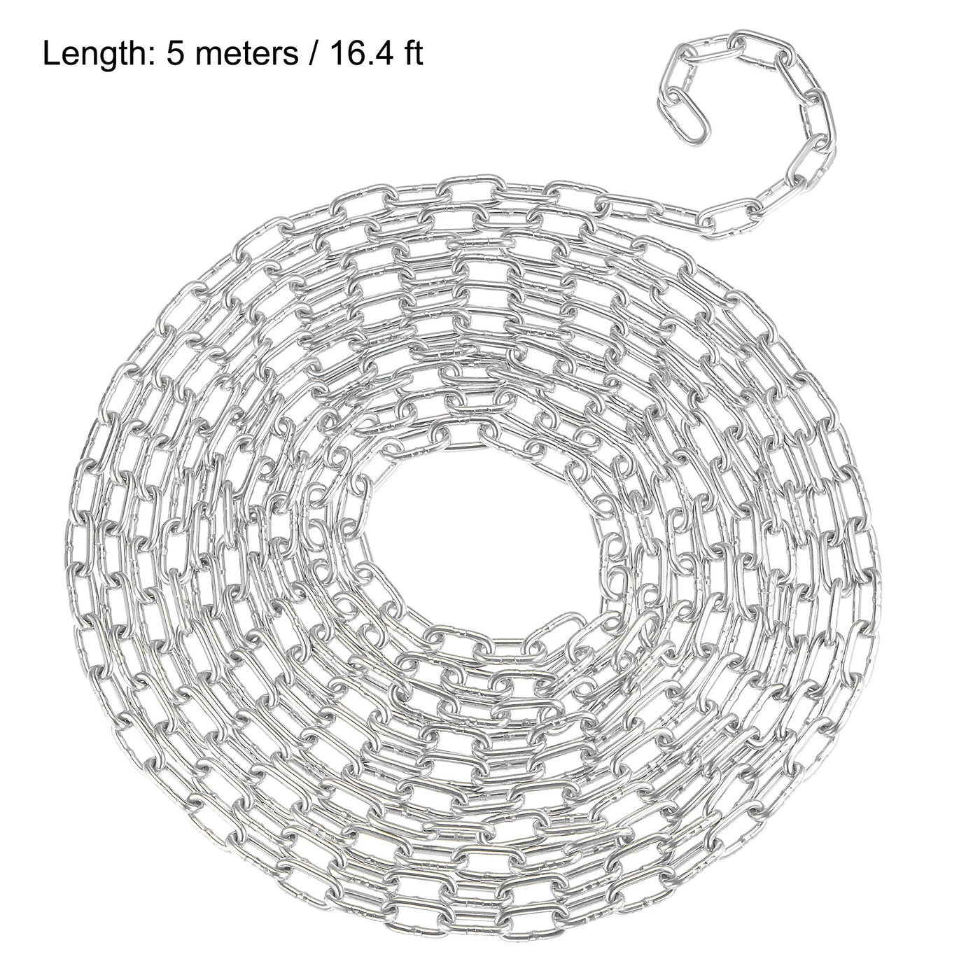 Harfington Proof Coil Chain Zinc Plated Stainless Steel for Clothes Hanging Guardrail