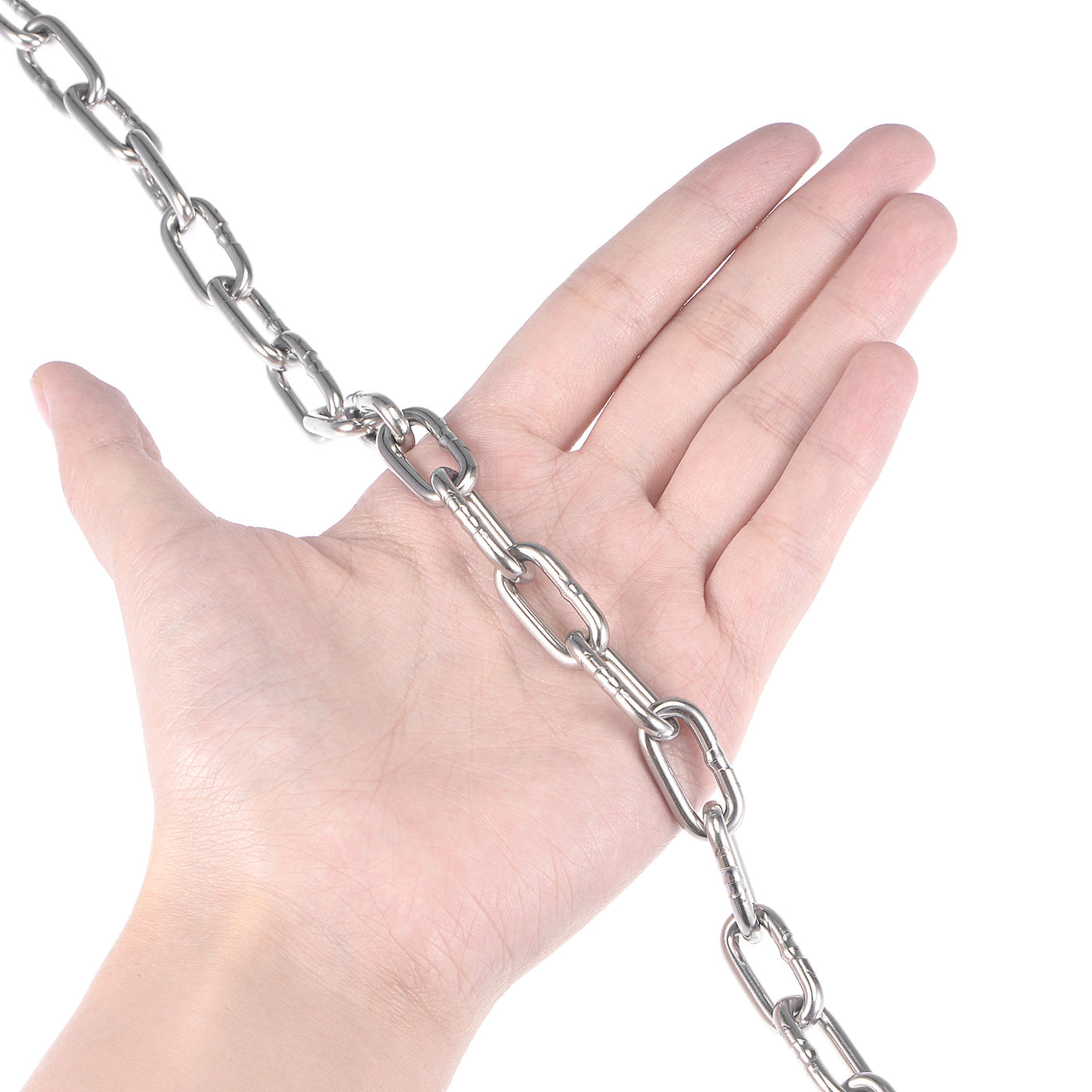 Harfington Proof Coil Chain Zinc Plated Stainless Steel for Clothes Hanging Guardrail