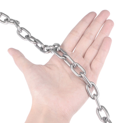 Harfington Proof Coil Chain Zinc Plated 304 Stainless Steel for Clothes Hanging Guardrail