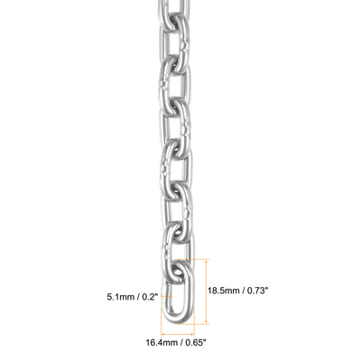 Harfington Proof Coil Chain 304 Stainless Steel for Clothes Hanging Guardrail