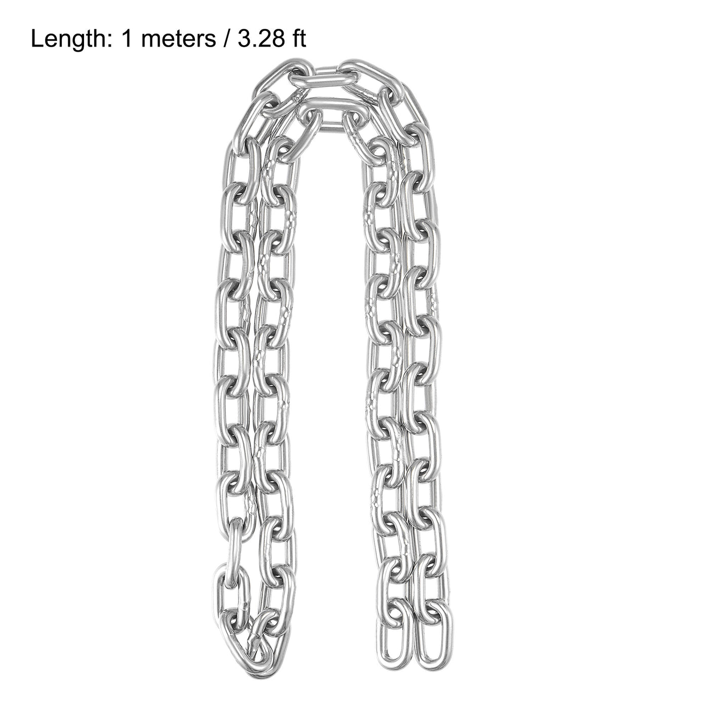 Harfington Proof Coil Chain 304 Stainless Steel for Clothes Hanging Guardrail