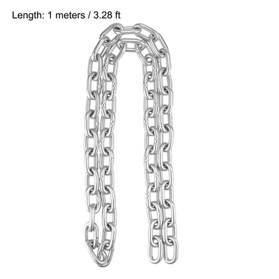 Harfington Proof Coil Chain 304 Stainless Steel for Clothes Hanging Guardrail