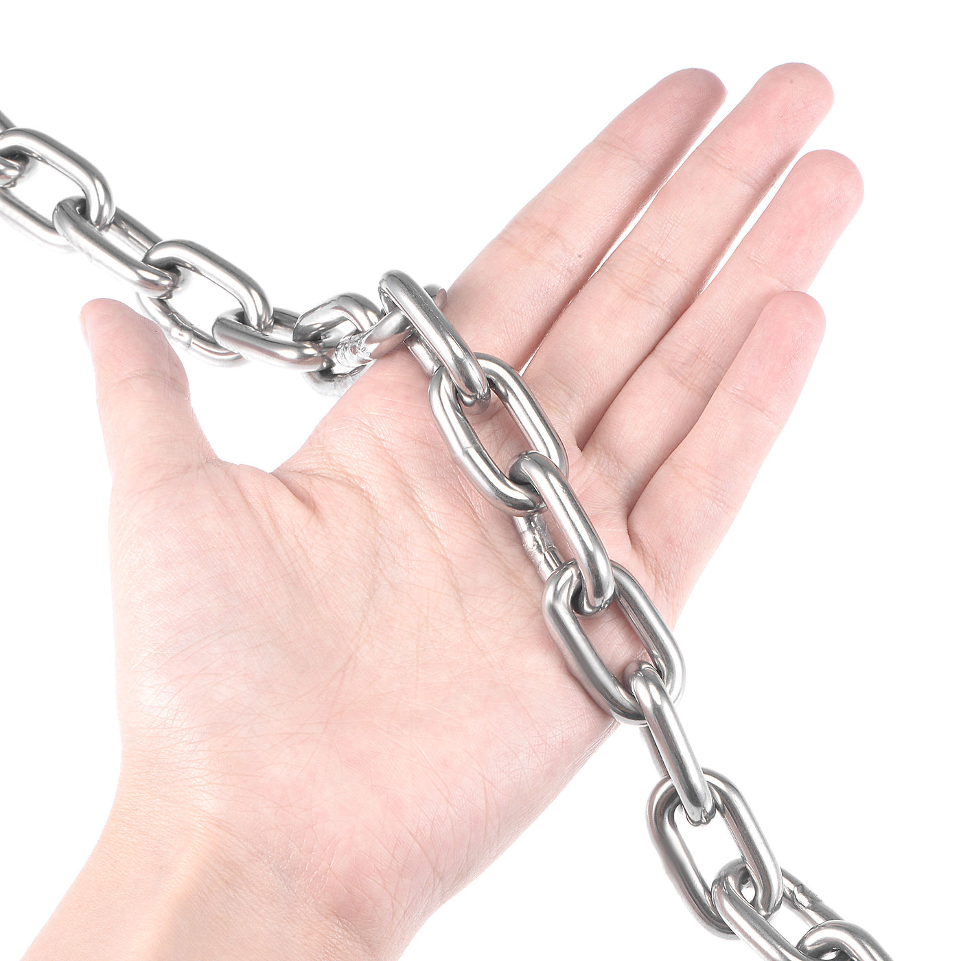 Harfington Proof Coil Chain 304 Stainless Steel for Clothes Hanging Guardrail