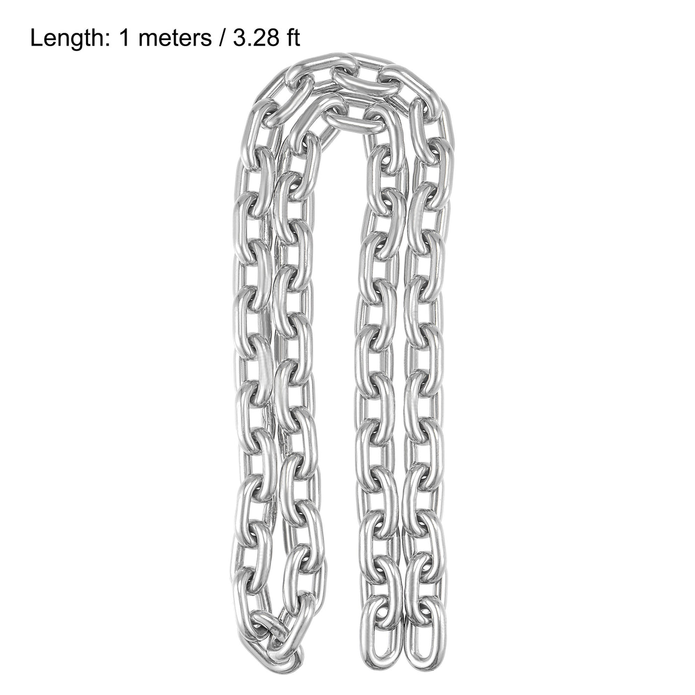 Harfington Proof Coil Chain 304 Stainless Steel for Clothes Hanging Guardrail