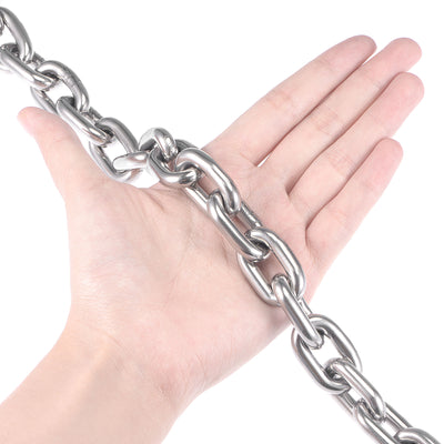 Harfington Proof Coil Chain 304 Stainless Steel for Clothes Hanging Guardrail