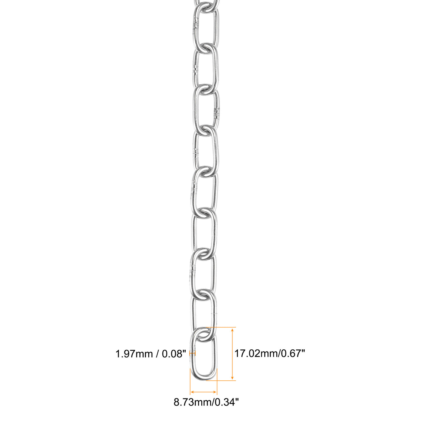 Harfington Proof Coil Chain 316 Stainless Steel for Clothes Hanging Guardrail