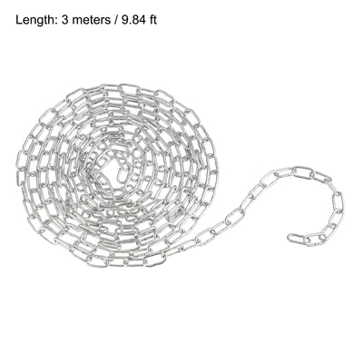 Harfington Proof Coil Chain 316 Stainless Steel for Clothes Hanging Guardrail