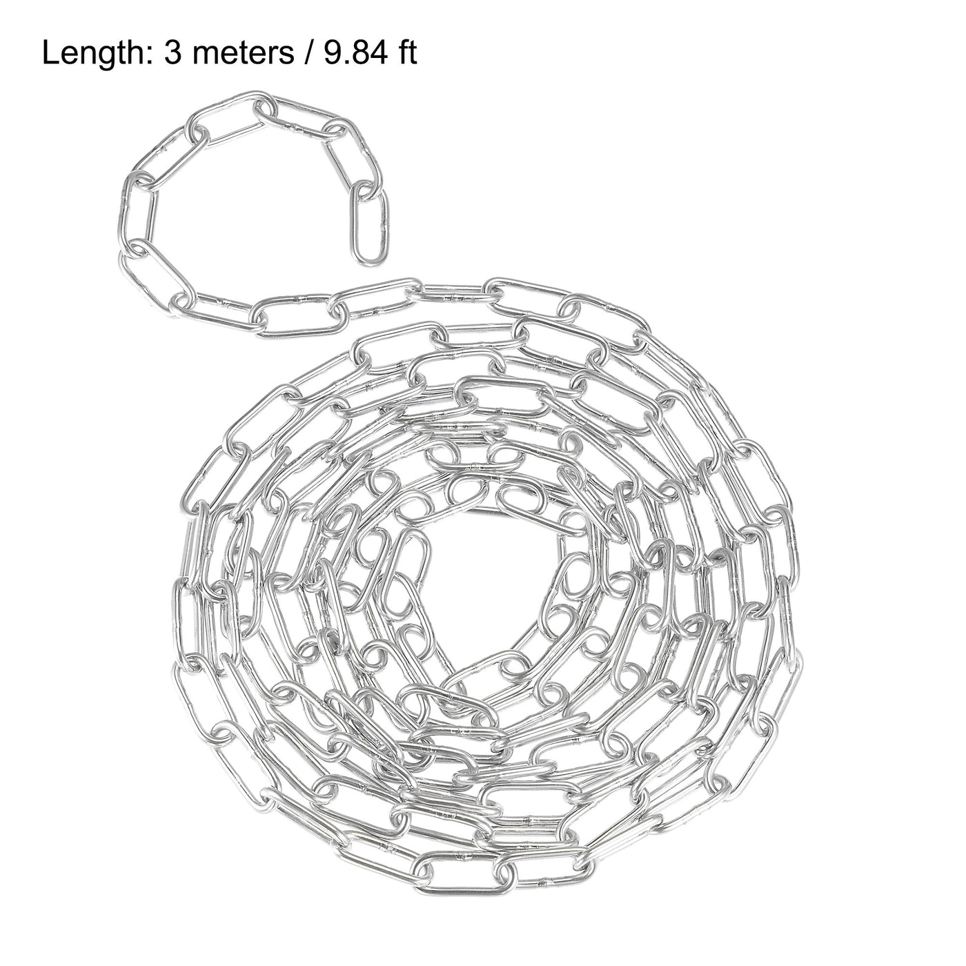 Harfington Proof Coil Chain Zinc Plated 316 Stainless Steel for Clothes Hanging