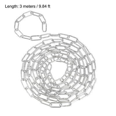 Harfington Proof Coil Chain Zinc Plated 316 Stainless Steel for Clothes Hanging