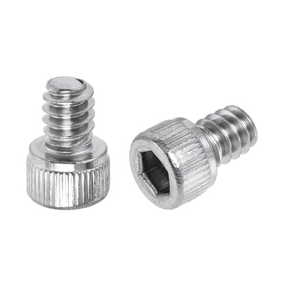 Harfington #6-32x3/16" Hex Socket Head Cap Screw Bolts 304 Stainless Steel Polished 100pcs