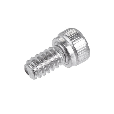 Harfington #6-32x1/4" Hex Socket Head Cap Screw Bolts 304 Stainless Steel Polished 50pcs