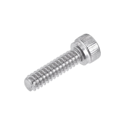 Harfington #6-32x1/2" Hex Socket Head Cap Screw Bolts 304 Stainless Steel Polished 50pcs