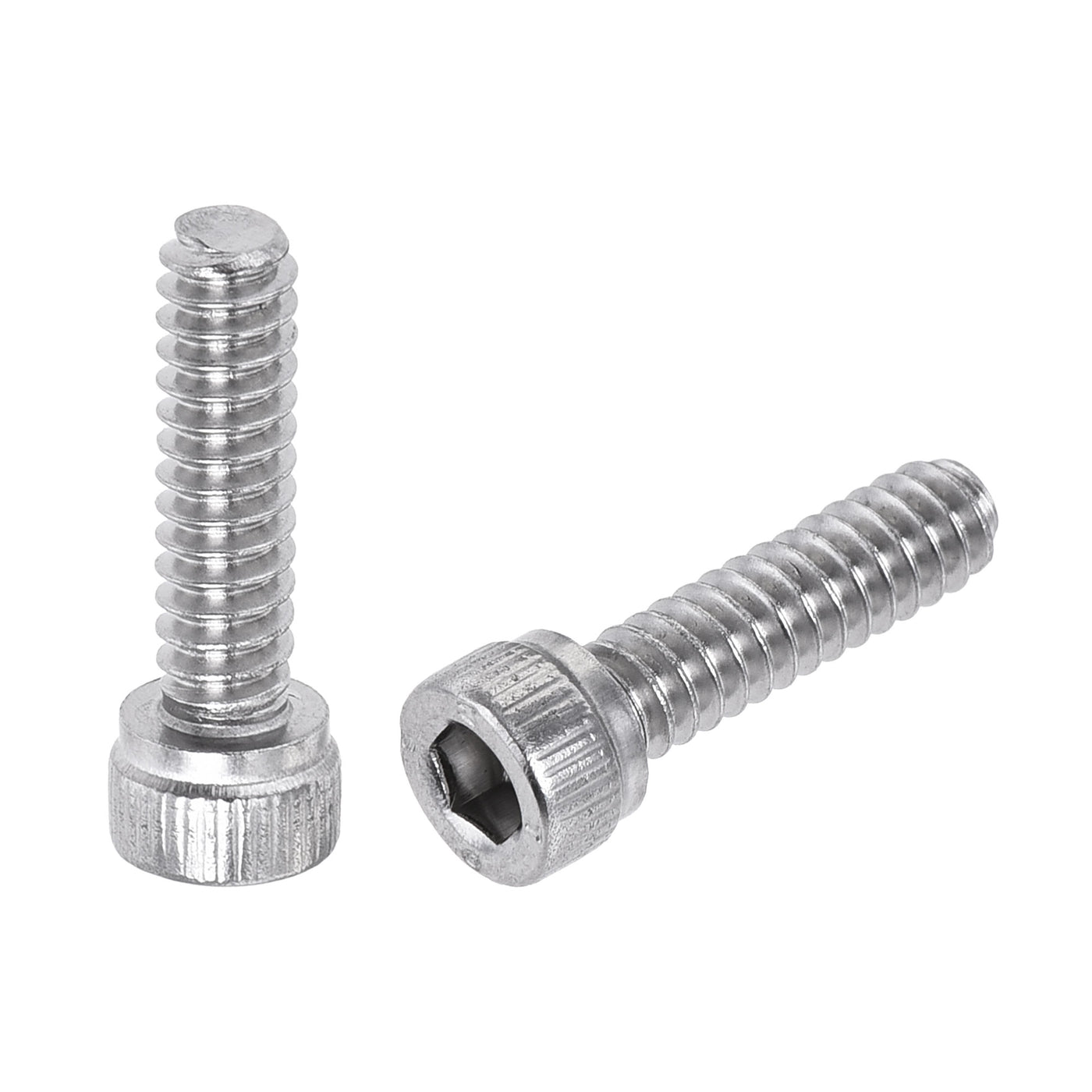 Harfington #6-32x1/2" Hex Socket Head Cap Screw Bolts 304 Stainless Steel Polished 50pcs