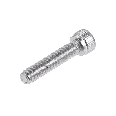 Harfington #6-32x5/8" Hex Socket Head Cap Screw Bolts 304 Stainless Steel Polished 50pcs