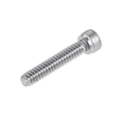 Harfington #6-32x3/4" Hex Socket Head Cap Screw Bolts 304 Stainless Steel Polished 50pcs