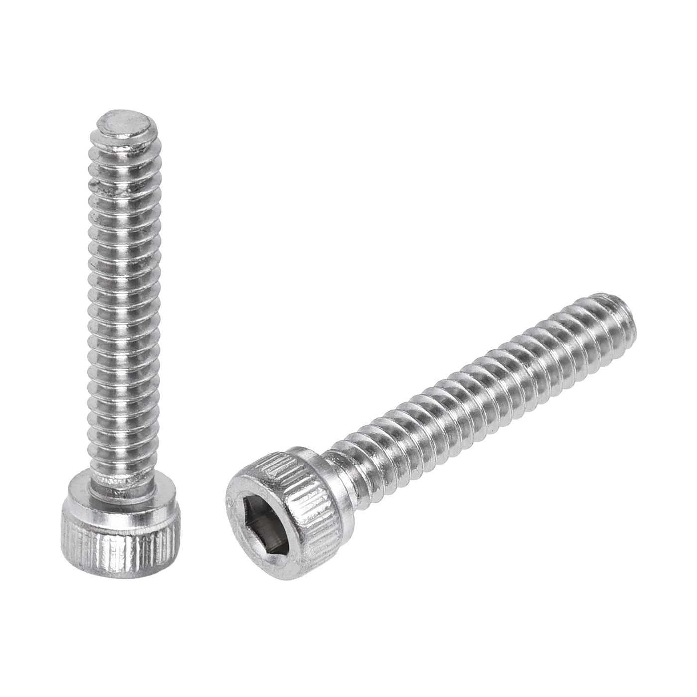 Harfington #6-32x3/4" Hex Socket Head Cap Screw Bolts 304 Stainless Steel Polished 50pcs