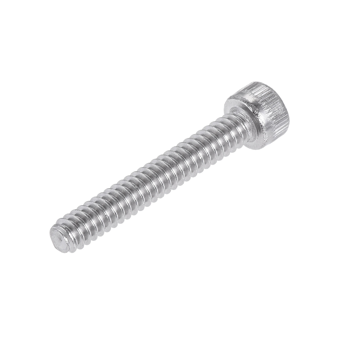 Harfington #6-32x7/8" Hex Socket Head Cap Screw Bolts 304 Stainless Steel Polished 50pcs